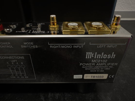 2nd Hand: McIntosh MC2102