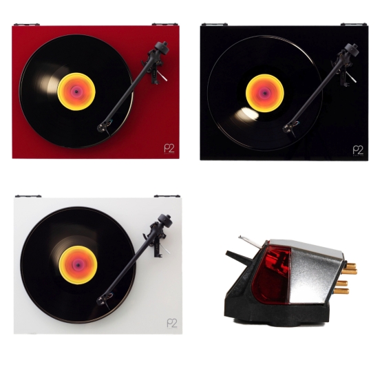 Bundle: Rega Planar 2 Weiss, Schwarz oder Rot und Rega ND3 Tonabnehmer