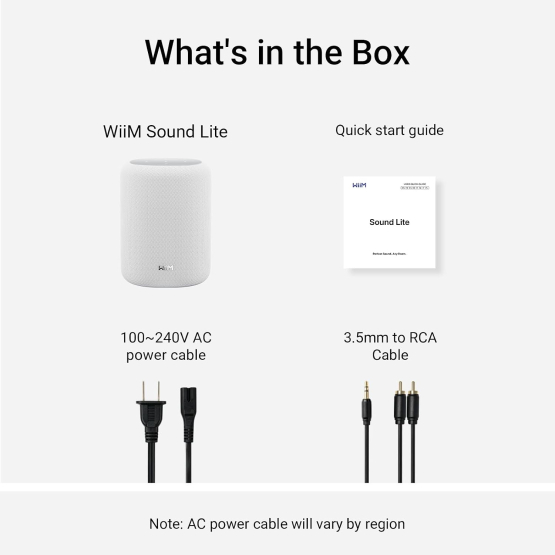 WiiM SOUND LITE Black & White