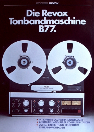 Revox B77 Bandmaschinen, 2 oder 4 Spur