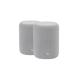 WiiM Sound Lite Twin Pack in weißer Ausführung mit zwei kompakten Smart-Lautsprechern für kabellose Stereo-Wiedergabe.